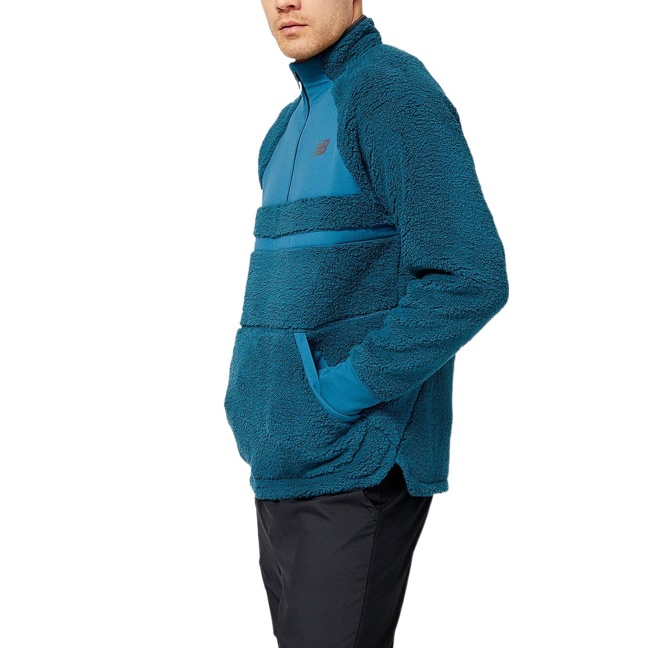 New Balance Q Speed Sherpa Anorak Asia Sizing 'Blue Teal' MT23285-DMS