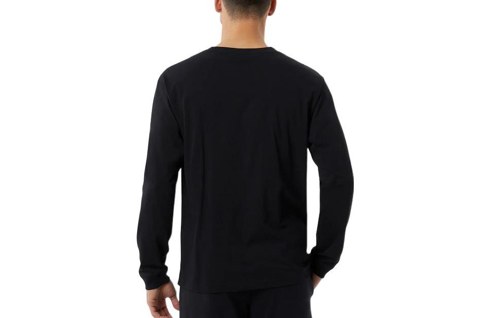 New Balance Essentials Seasonal Long Sleeve T-Shirt Asia Sizing 'Black' MT23515-BK