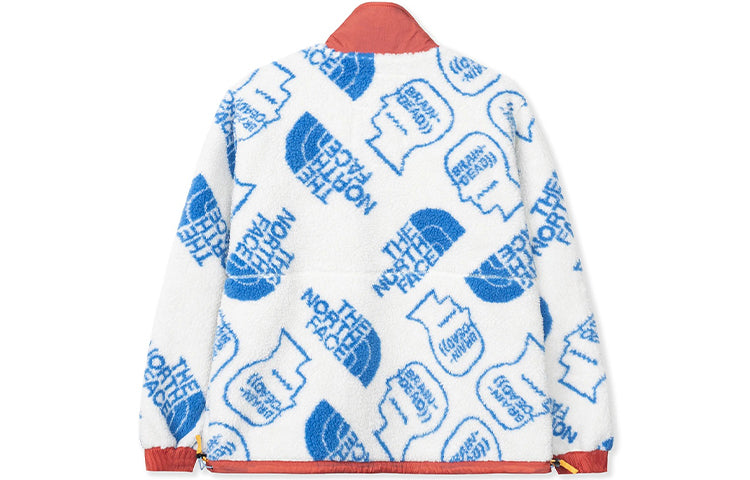 Men's THE NORTH FACE x Brain Dead Crossover Full Print polar fleece Jacket White NF0A52A1-WE9
