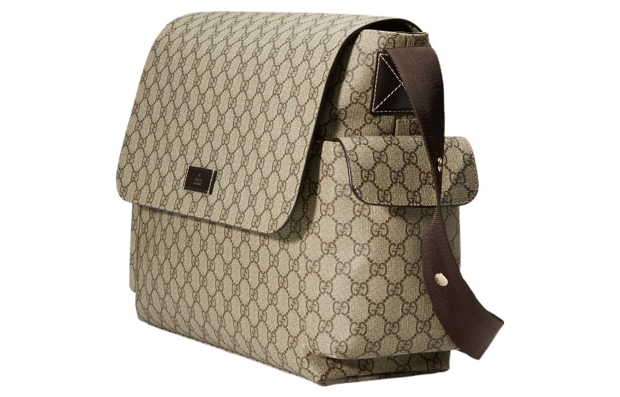 Gucci GG Supreme Plus Diaper Bag 'Beige Brown' 211131-KGDIG-8588