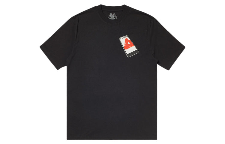 Men's PALACE Tri Phone Printing Short Sleeve Black P18TS116