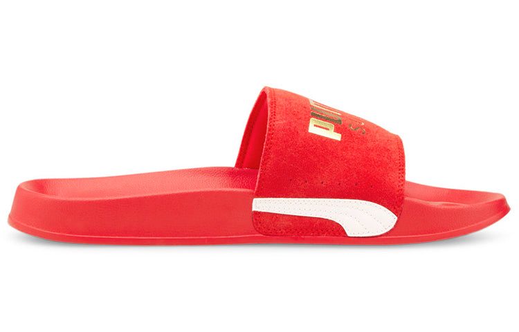 PUMA Leadcat 2.0 Suede Classic Sandals 'Red White Gold' 384872-05