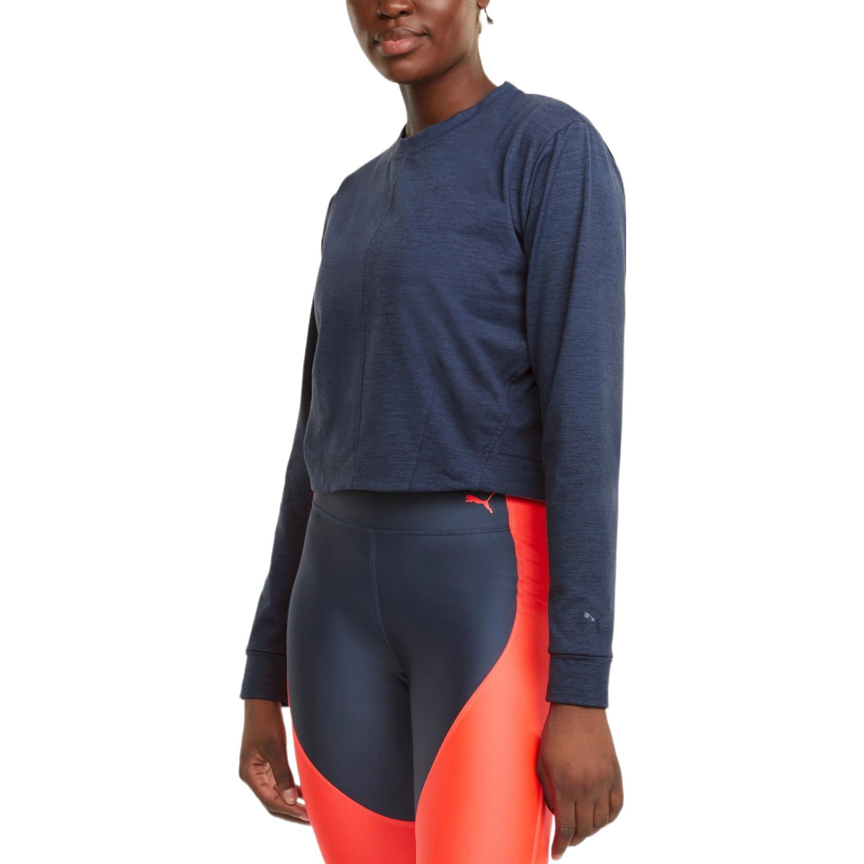 (WMNS) PUMA Cloudspun Crew Neck Training Sweatshirt 'Navy' 520948-01