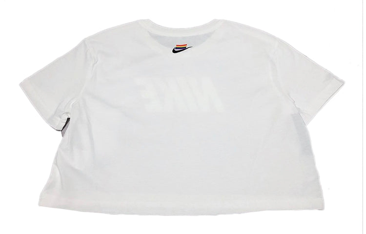 (WMNS) Nike SS20 Beture Logo Printing White CW9981-100