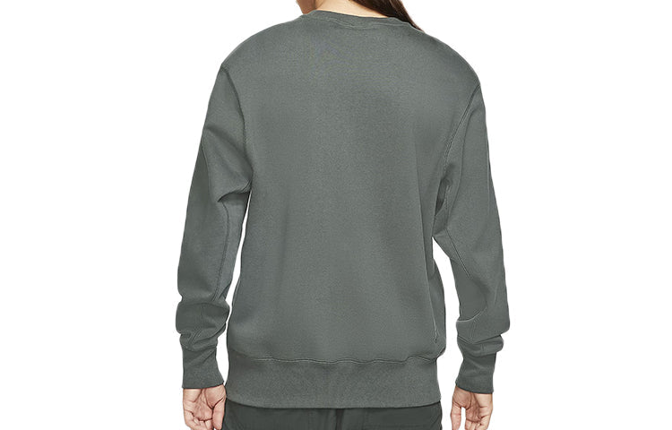 Nike Airmoji Series Sportswear logo Casual Pullover Round Neck Gray CZ2360-070