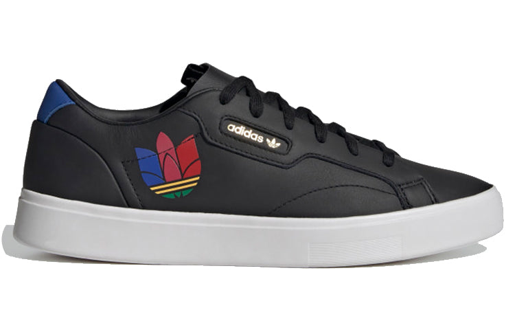 (WMNS) adidas originals Sleek 'Black Red Blue' FW2457