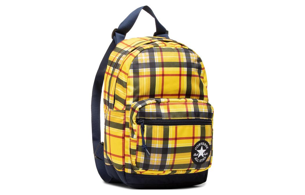 Converse GO LO Plaid Backpack 'Yellow' 10019903-745