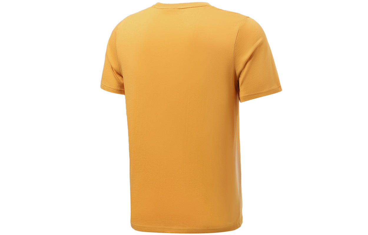 PUMA Sport Casual Logo Printing Short Sleeve Yellow 532280-37