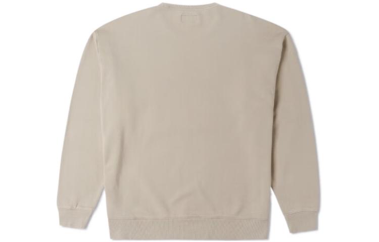 Converse Denim Patchwork Crew Sweatshirt Asia Sizing 'Beach Stone' 10025519-A01
