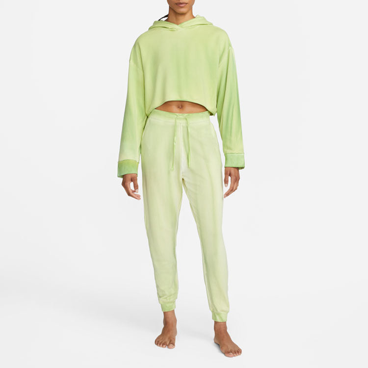 (WMNS) Nike Yoga Luxe Fleece Hoodie 'Lime Green' DN3712-736