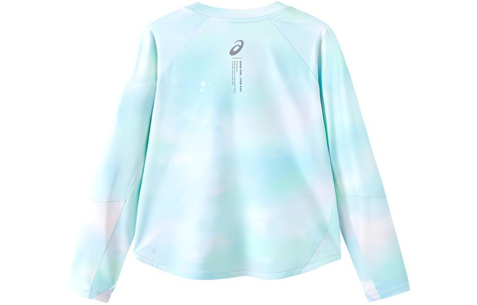 (GS) ASICS Long Sleeved Tie-Dye Sweatshirt 'Blue White' 331241004035
