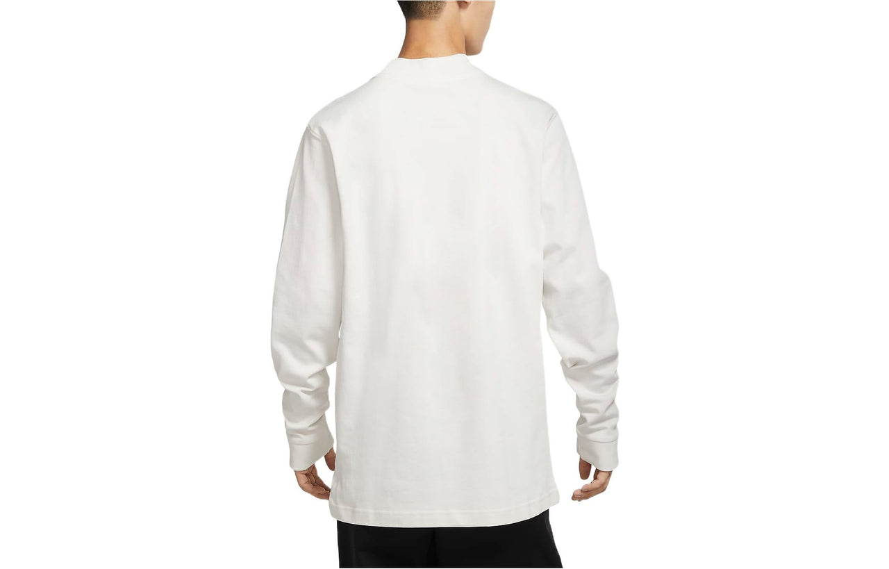 Nike AS M NL LS MOCK NECK SHIRT 'White Black' DX5869-030