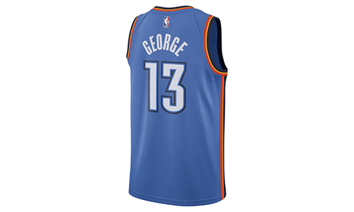 Nike NBA Basketball Jersey SW Fan Edition Oklahoma City Thunder Paul George No. 13 Blue 864497-409