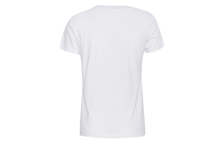 (WMNS) Converse Classic Logo Printing Short Sleeve White 10009152-A01