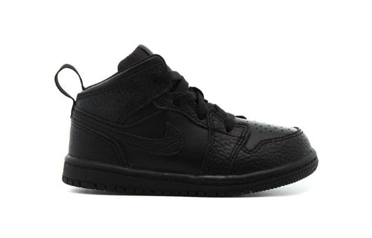 (TD) Air Jordan 1 Mid 'Triple Black' 640735-090
