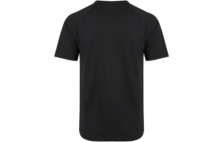 adidas originals Logo Embroidered Sports Round Neck Short Sleeve Black GQ8919