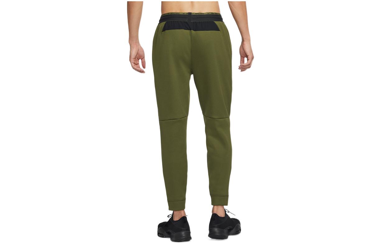 Men's Nike Np TF Turf Thrma Sphr Fleece Lined Stay Warm Sports Knit Bundle Feet Long Pants/Trousers Green DD2123-326