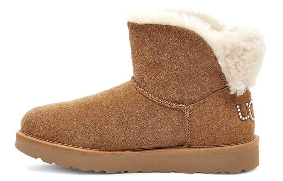 (WMNS) UGG Classic Bling Mini 'Chestnut Brown' 1118839-CHE