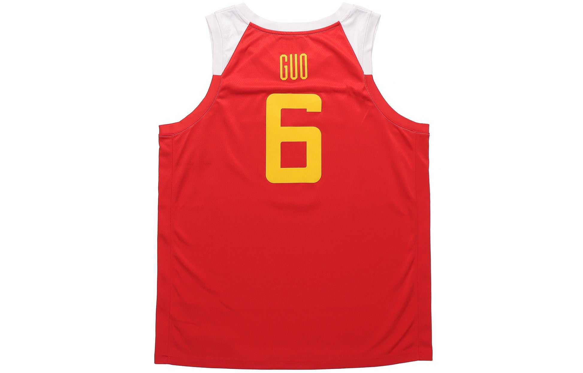 Men's Nike China Team Away Guo Ailun Basketball Red Jersey AV3823-640