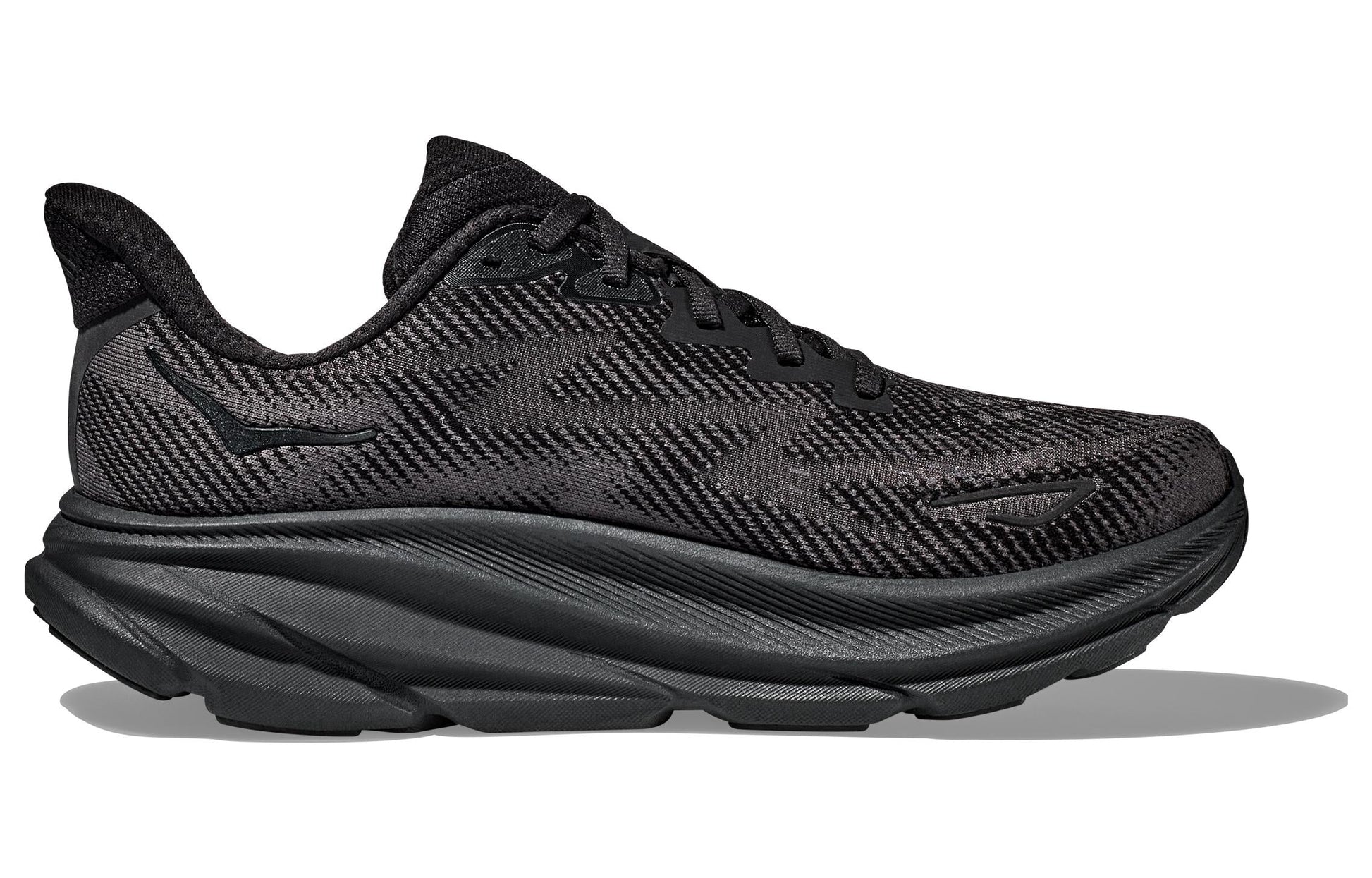 (WMNS) HOKA ONE ONE Clifton 9 Wide 'Black' 1132211-BBLC