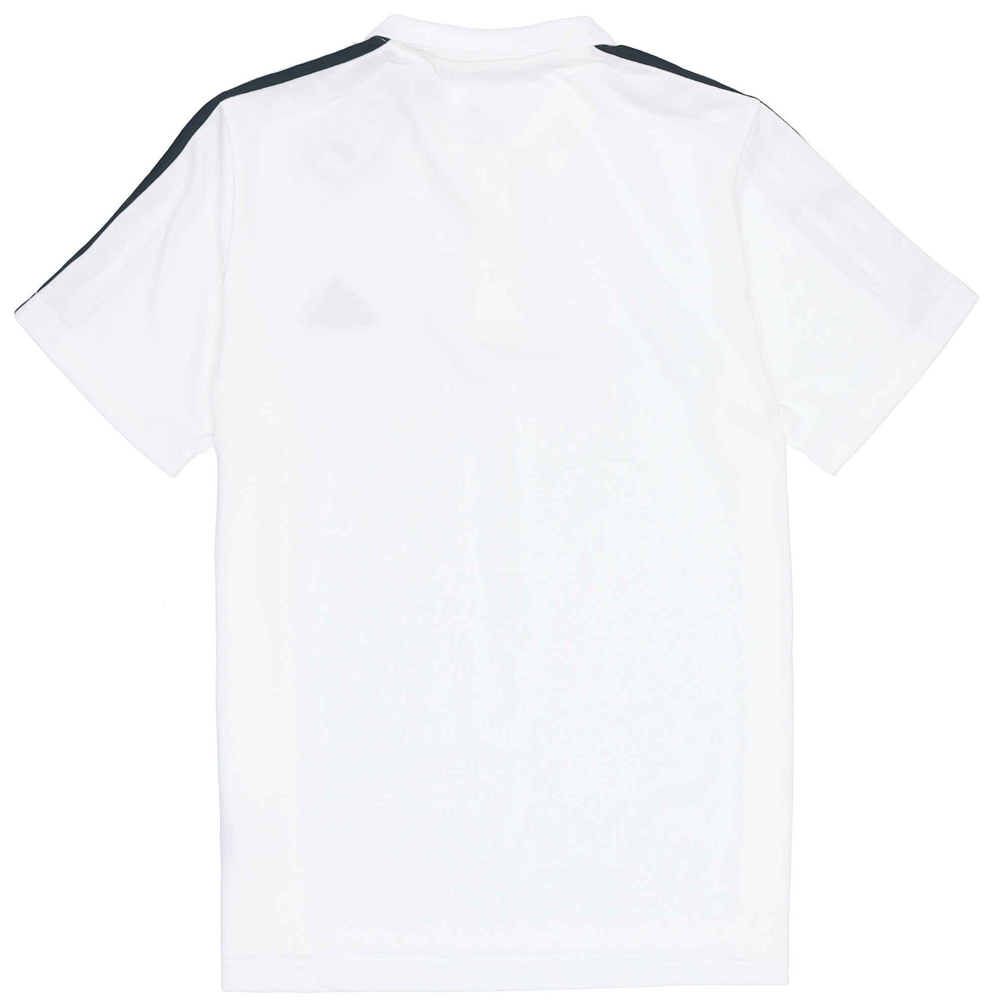 Men's adidas Printing Stripe Brand Logo Breathable Solid Color Short Sleeve polo White Polo Shirt GK9138