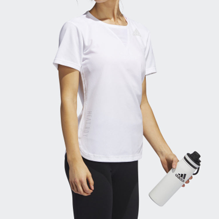 (WMNS) adidas Trg Tee H.rdy Sports Short Sleeve White FK9614