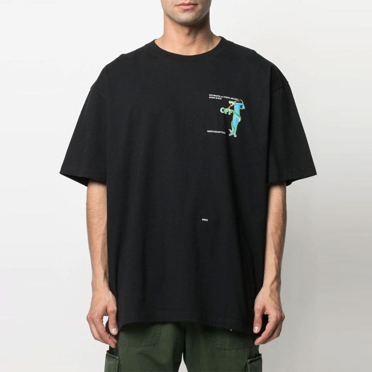 Off-White Adam Is Eve Over Tee 'Black/White' OMAA038S21JER0141001