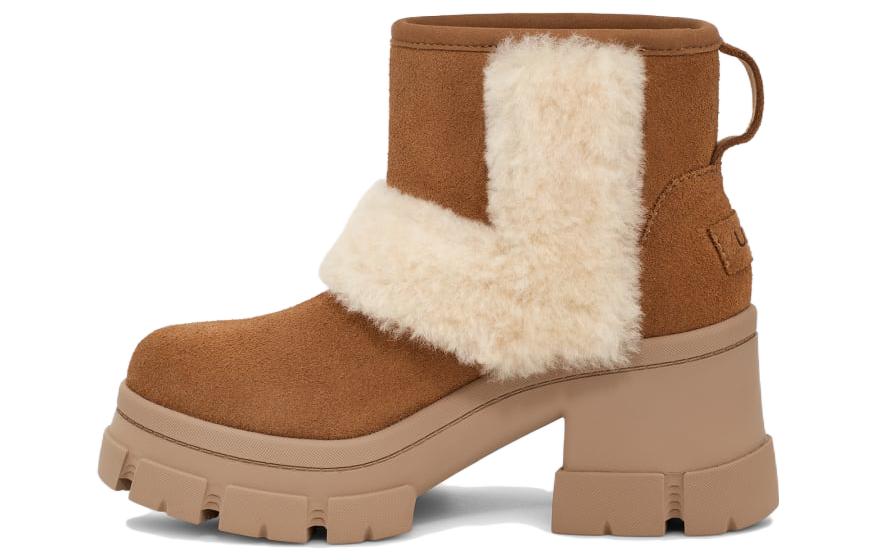 (WMNS) UGG Brooklyn Sunburst Heeled Boot 'Chestnut' 1145710-CHE