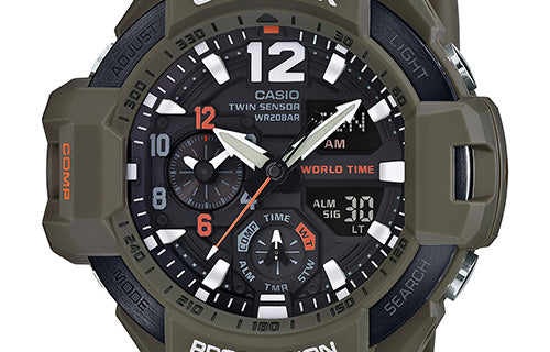 CASIO G-Shock Gravitymaster 'Green' GA-1100KH-3ADR