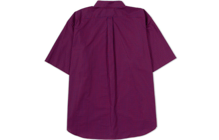 Gucci Plaid Loose Short Sleeve Shirt Unisex Purple 557391-ZAAZY-4162
