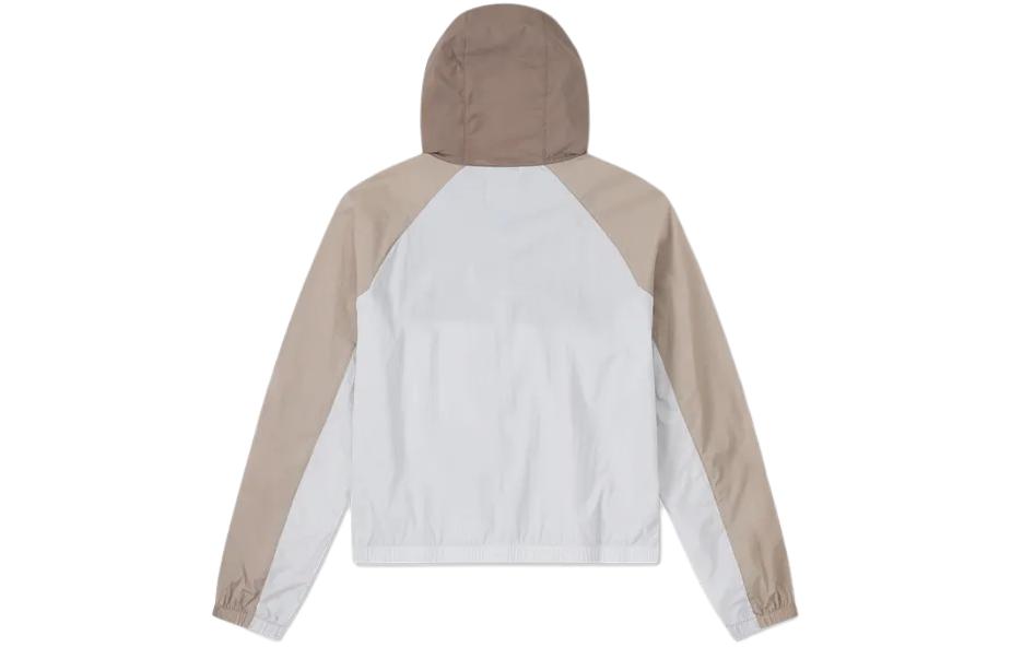 (WMNS) Converse Lightweight Windbreaker Jacket Asia Sizing 'Beige White' 10026393-A01