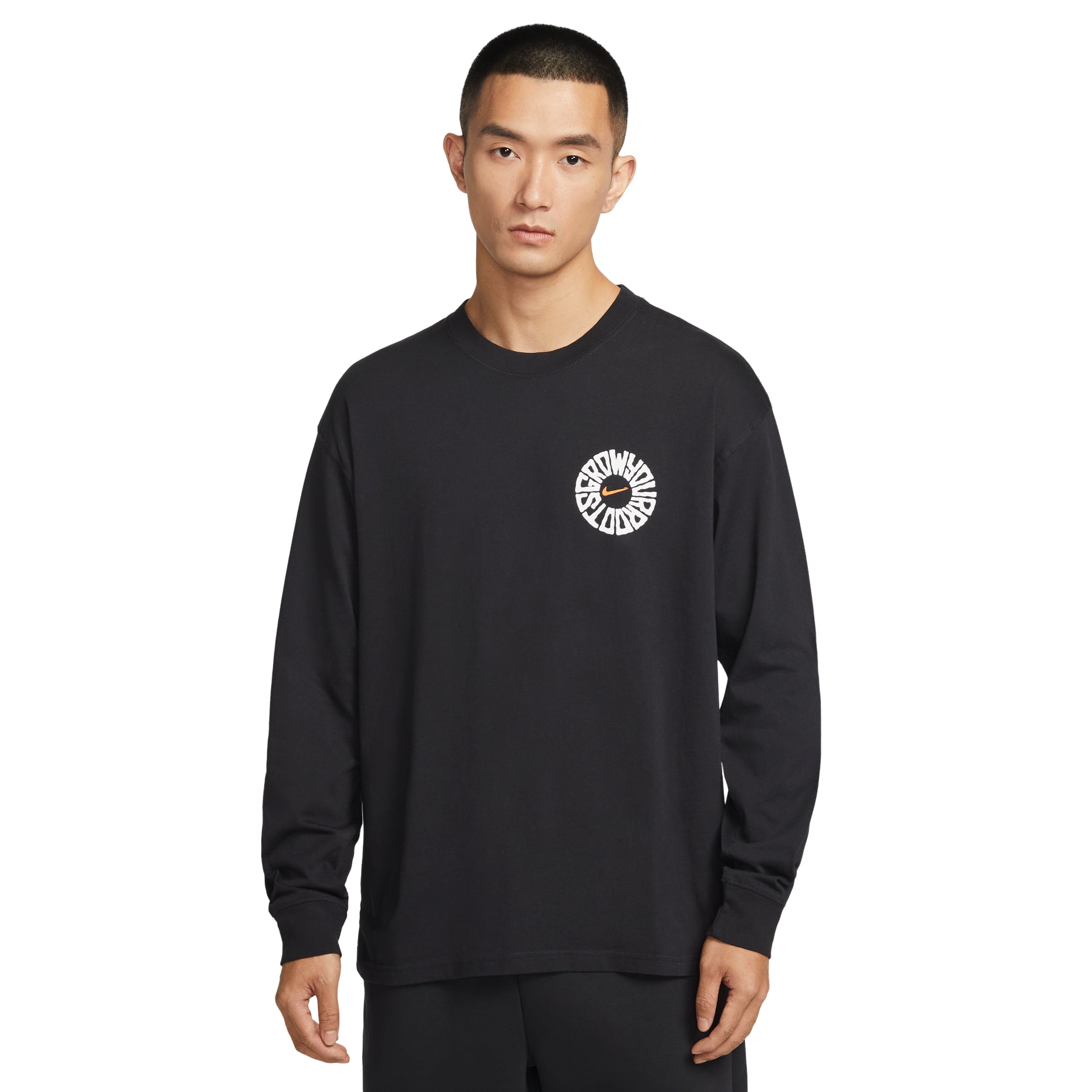 Nike Essential Long-Sleeve T-Shirt 'Grow Your Roots - Black' IH4134-010