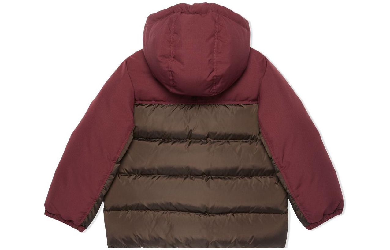 (PS) Gucci Quilted Brand-Embroidered Shell-Down Jacket 'Burgundy' 692667-XWATU-6261