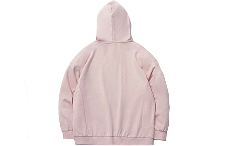 Li-Ning Living Series Alphabet Embroidered Solid Color Sports Hoodie Pink AWDQD26-2