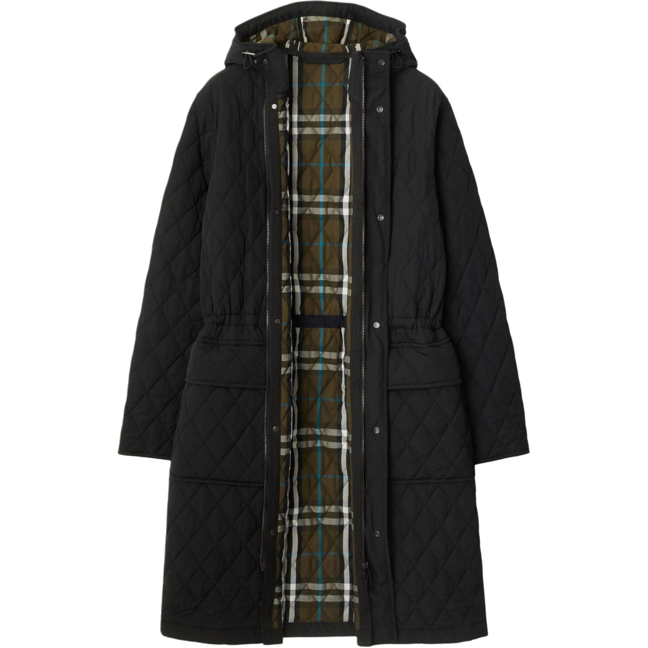 (WMNS) Burberry 25 Quilted Nylon Hooded Coat 'Black' 81103251