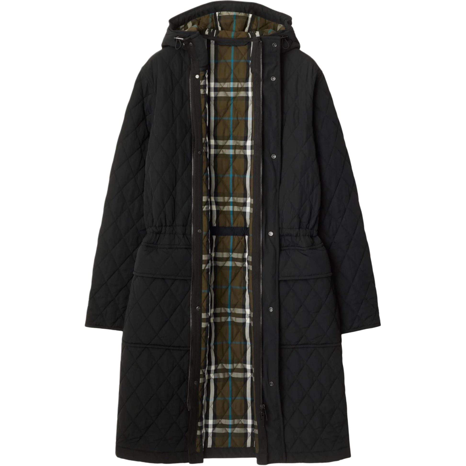(WMNS) Burberry 25 Quilted Nylon Hooded Coat 'Black' 81103251