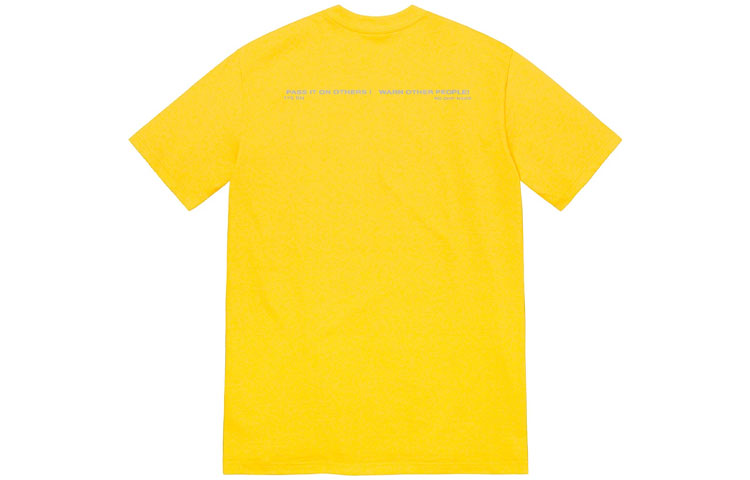 Supreme FW22 Warning Tee T SUP-FW22-022-YEL