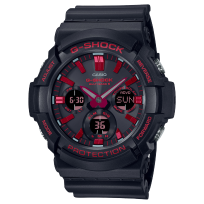 CASIO Digital-Analog 'Black Red' GAW-100BNR-1A