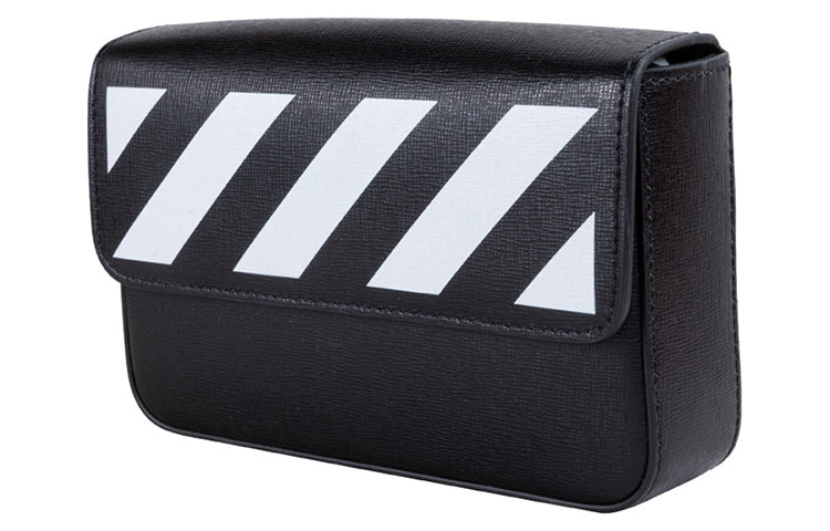 Off-White 21 Twill Series Stripe Zipper Black OMNM004R21LEA0011001