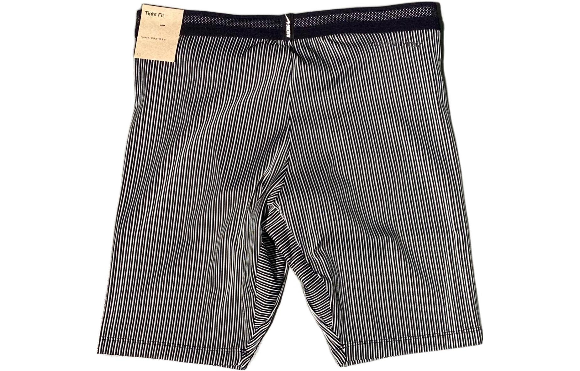 Men's Nike Stripe Logo Straight Sports Shorts Black DA1429-011