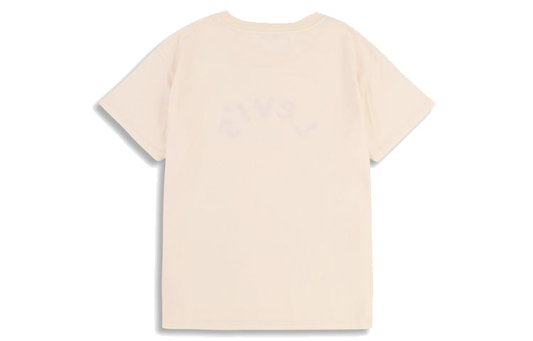 (WMNS) Levis Series Round Neck Short Sleeve Creamy White T-Shirt A0157-0001