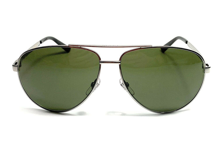 Gucci Metallic Sunglasses Glasses Green Circular GG0137S-003