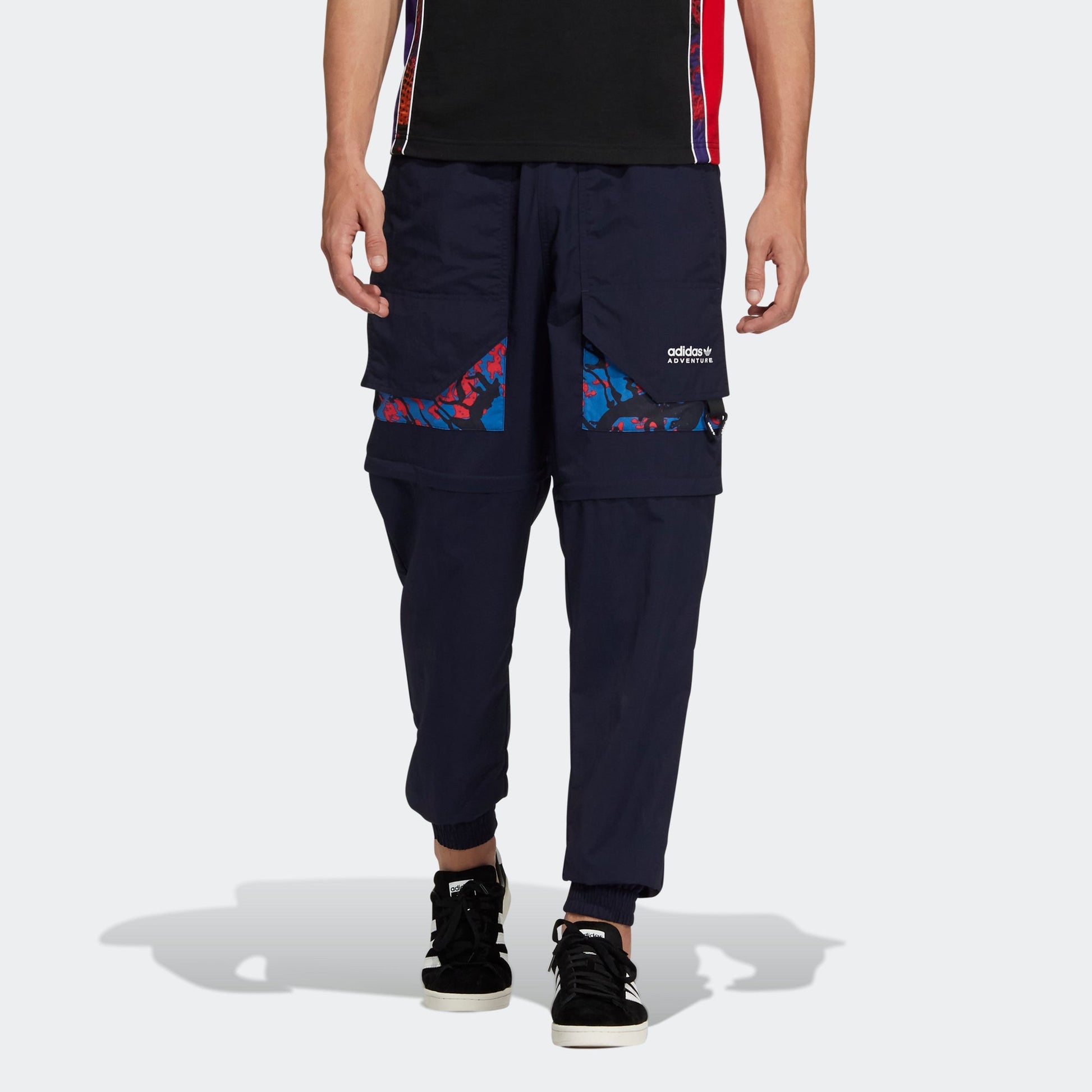 Men's adidas originals Adv Pants 2 Contrasting Colors Pocket Bundle Feet Sports Pants/Trousers/Joggers Legendary Ink Blue H46691