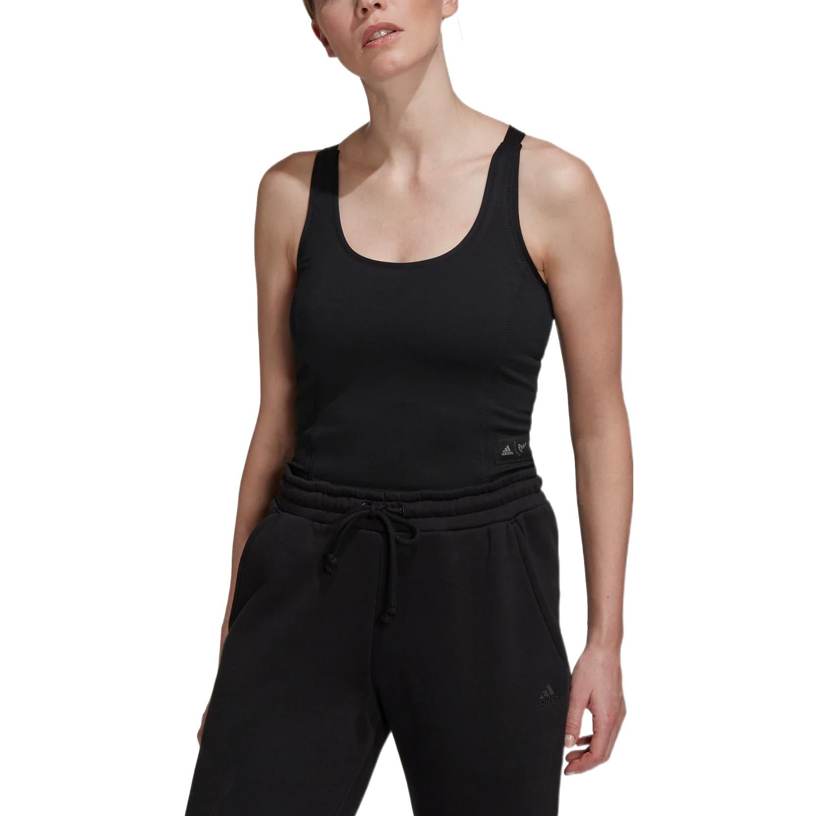 (WMNS) adidas Parley Run for the Oceans Cropped Tank Top Asia Sizing 'Black' HS9062