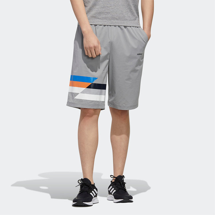 adidas neo Stripe Casual Sports Shorts Gray FP7347