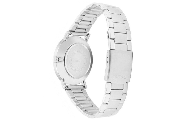 CASIO Stainless Steel Strap Waterproof Quartz Mens Silver Analog MTP-VT01D-1B