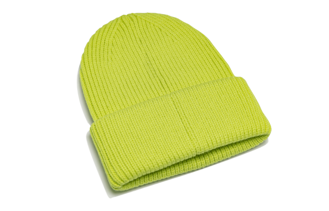 Under Armour ColdGear Infrared Halftime Ribbed Beanie 'Lime Yellow Grey' 1373092-743