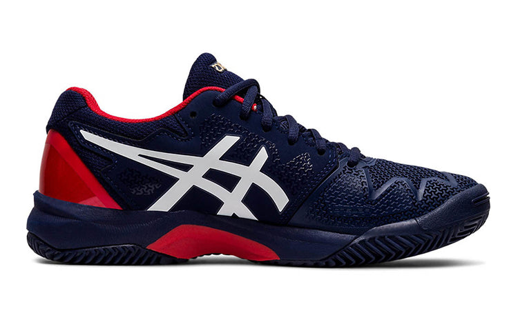 (GS) ASICS Resolution 8 Clay Gs Sneakers Blue 1044A019-400