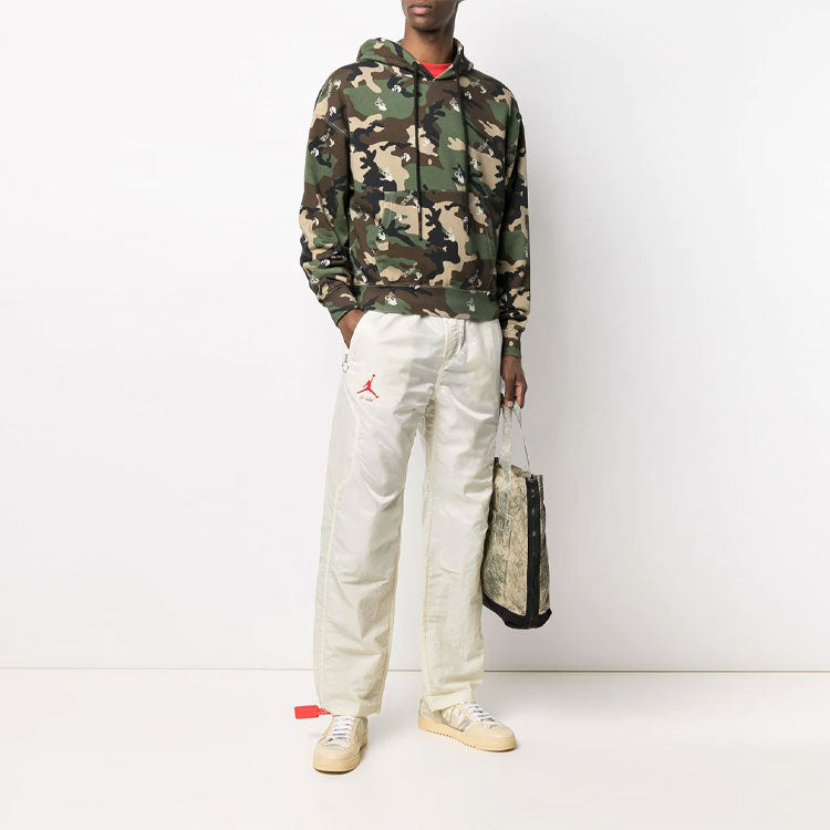 Off-White SS21 Camouflage Full Print Printing Loose Fit Green OMBB037S21FLE0095600