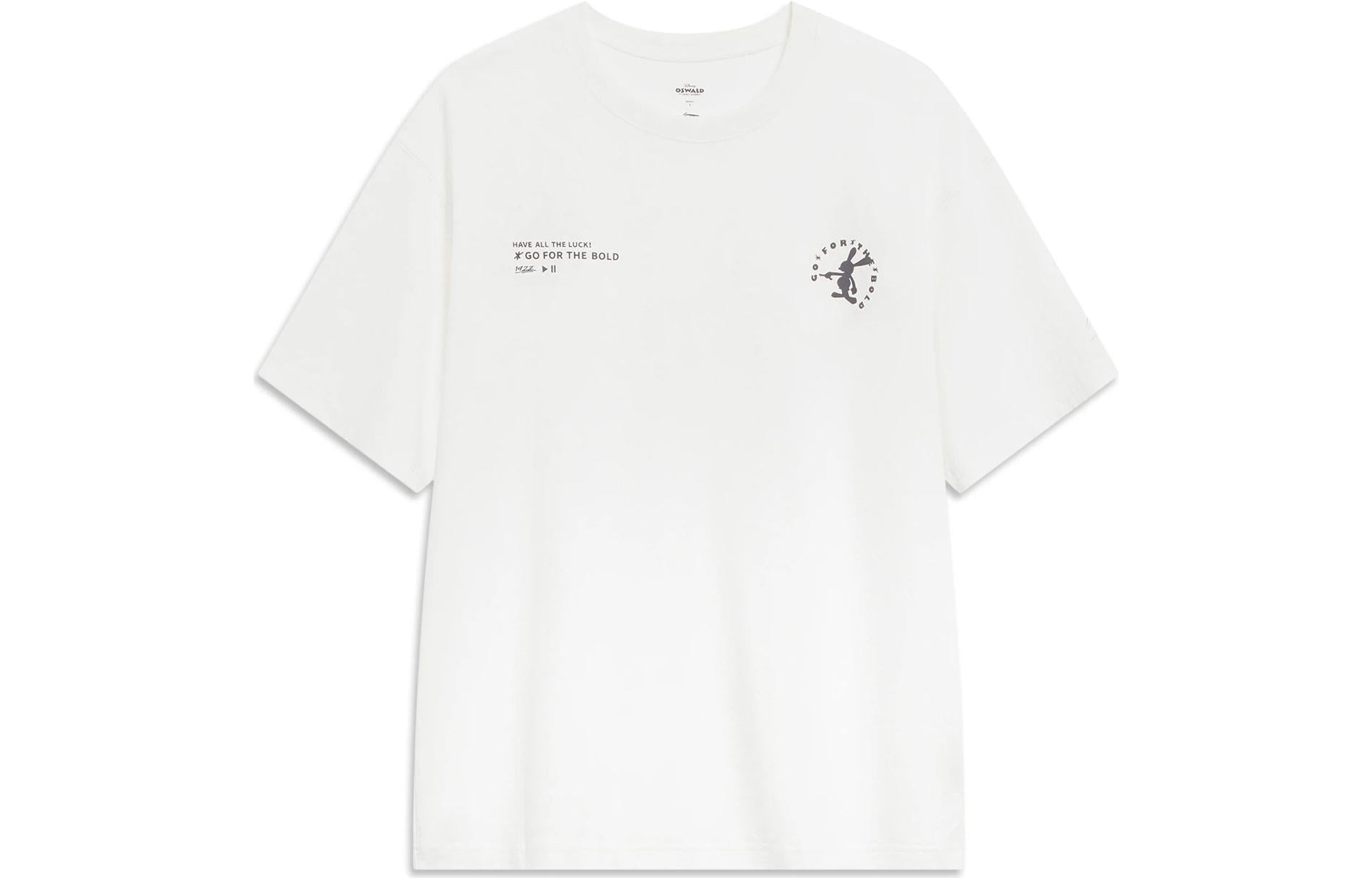 Li-Ning x Disney Oswald Graphic T-shirt 'White' AHST315-4
